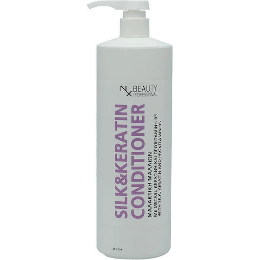 NX Beauty Professional Silk & Keratin Infusion Реконструюючий/живильний кондиціонер для всіх типів волосся 1000 мл: ціни та характеристики