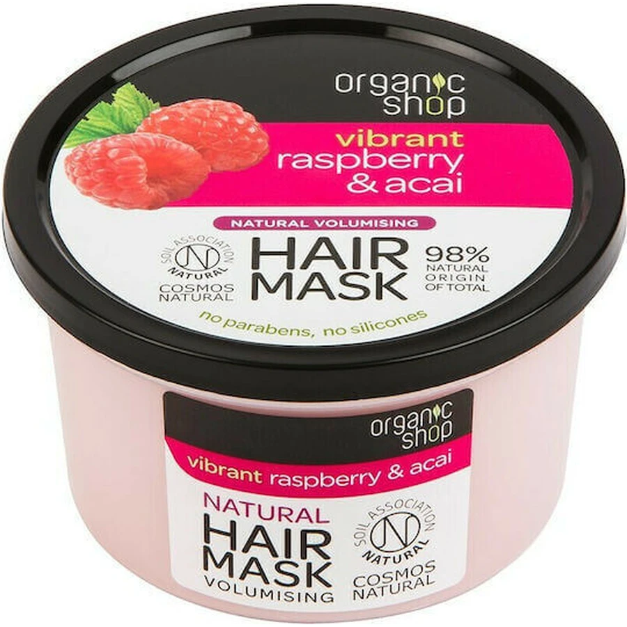 Natura Siberica Oganic shop Увлажняющая маска для волос с малиной и акаином 250 мл: цены и характеристики