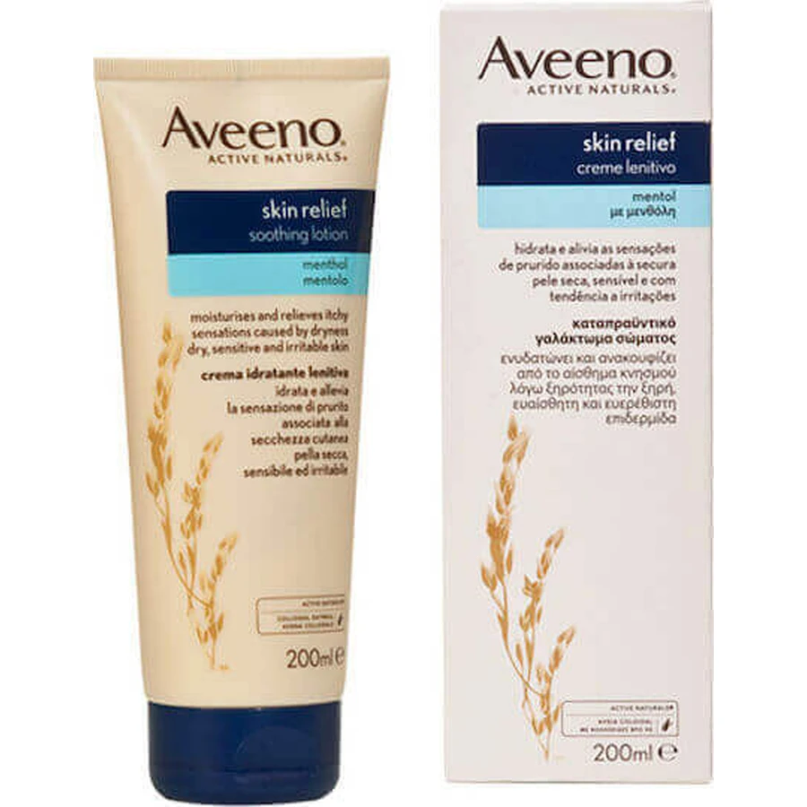 Aveeno Skin Relief Menthol Moisturising Replenishing Moisturising Lotion for Dry/Very Dry & Sensitive Skin 200ml: цены и характеристики