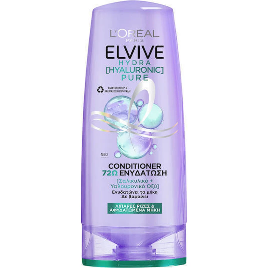 L'Oreal Paris Elvive Hydra Гіалуроновий зволожуючий кондиціонер для жирного волосся 300 мл: ціни та характеристики