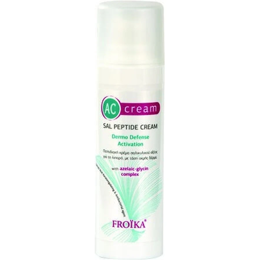 Froika AC Sal Peptide Cream 24H 24h Регулирующий крем для лица против пятен и акне с пантенолом и пептидами 30 мл: цены и характеристики