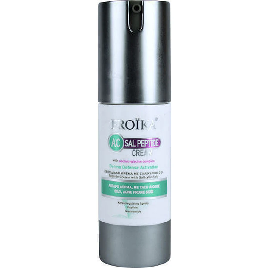 Froika AC Sal Peptide Cream 24H 24h Регулирующий крем для лица против пятен и акне с пантенолом и пептидами 30 мл: цены и характеристики