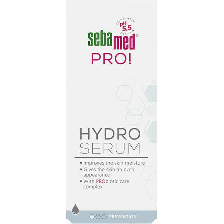 Sebamed Pro! Зволожуюча та омолоджуюча сироватка для обличчя з ніацинамідом та вітаміном Е для детоксикації та освітлення 30мл: ціни та характеристики