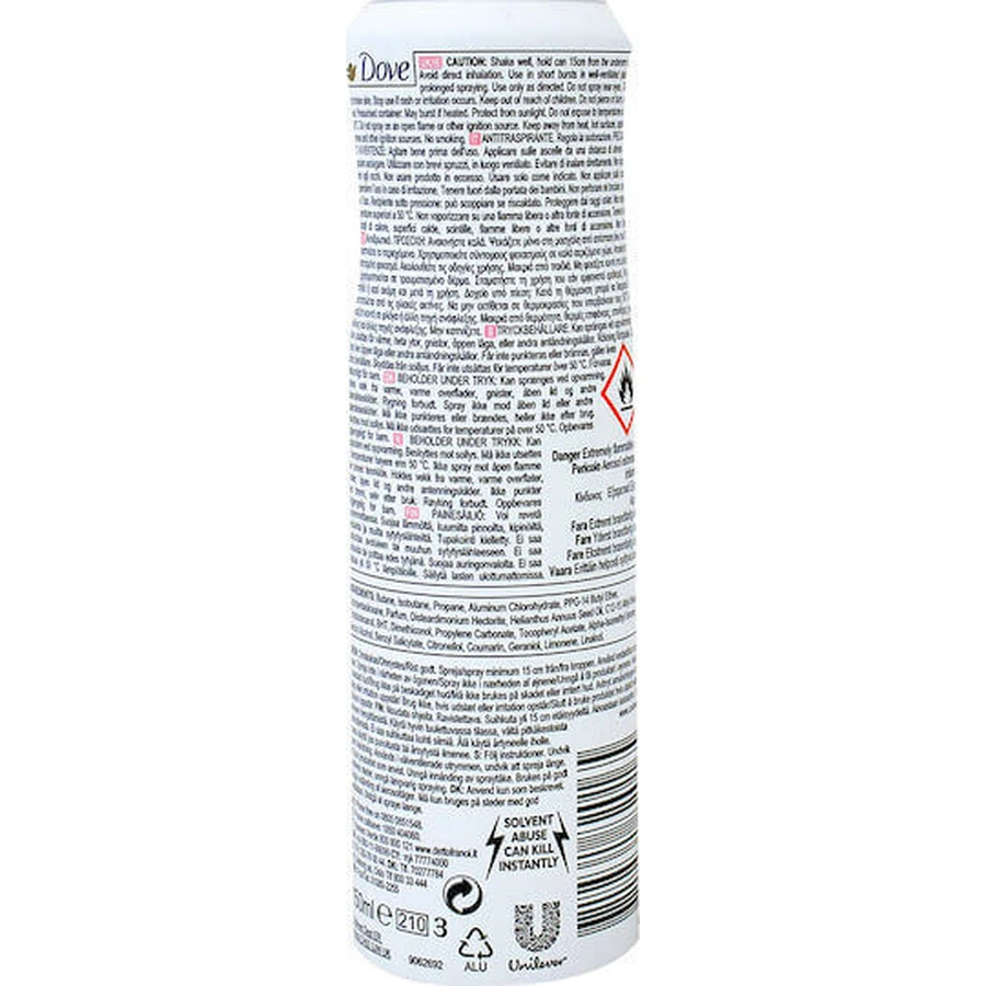 Dove Original with Vitamin E Deodorant 48h Spray 150ml: цены и характеристики