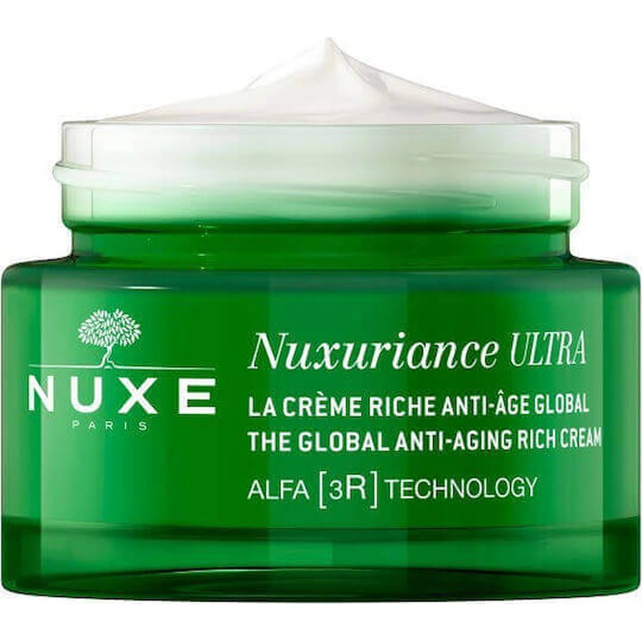 Nuxe Nuxuriance Ultra Rich Антивіковий, тонізуючий та відновлюючий денний крем для обличчя з гіалуроновою кислотою 50 мл: ціни та характеристики