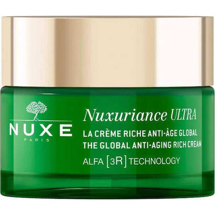 Nuxe Nuxuriance Ultra Rich Антивіковий, тонізуючий та відновлюючий денний крем для обличчя з гіалуроновою кислотою 50 мл: ціни та характеристики