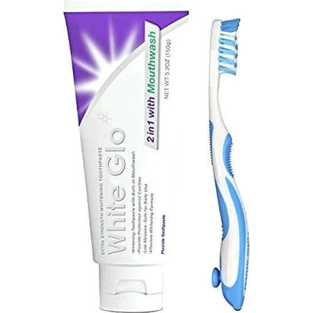 White Glo Extra Strength Whitening Toothbrush Отбеливающая зубная паста 150 гр.: цены и характеристики