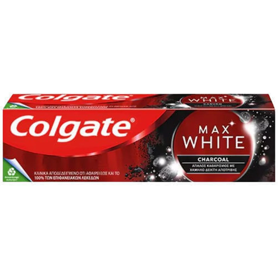 Colgate Max White Отбеливающая зубная паста с активированным углем 75 мл: цены и характеристики