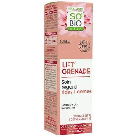 So'Bio Etic Lift'Grenade Smooth + Glow Eye Gel with Retinol 15ml: цены и характеристики