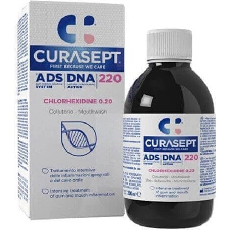 Ополіскувач для порожнини рота Curasept Ads-Dna 220 0,20%: ціни та характеристики