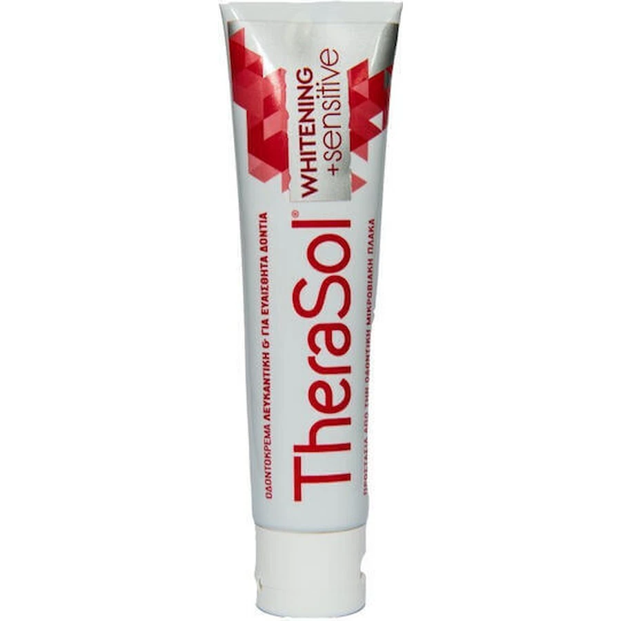 Therasol Whitening & Sensitive Зубна паста для чутливих зубів, відбілювання та видалення зубного нальоту 75мл: ціни та характеристики