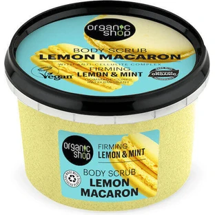 Скраб для тіла "Лимонний макарон" Os Lemon Macaron. Міцний. Лимон і м'ята, 250 мл
