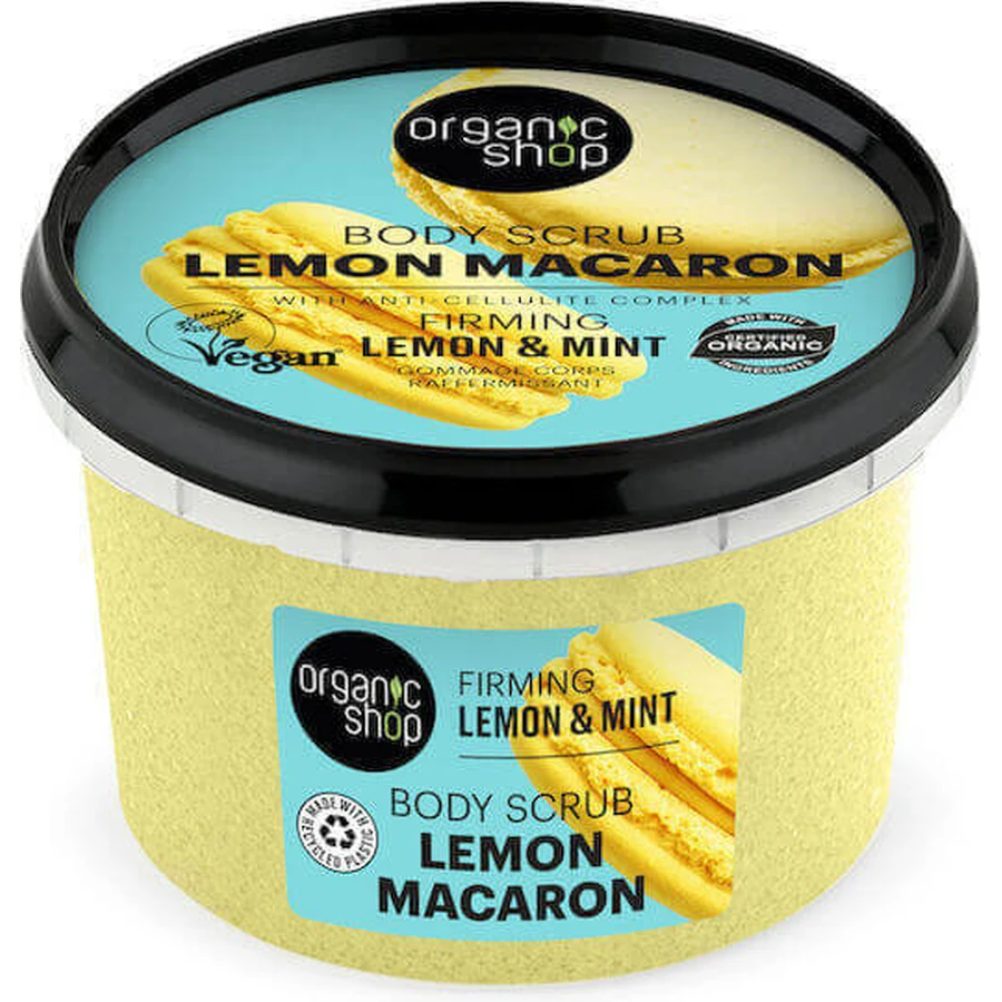 Скраб для тіла "Лимонний макарон" Os Lemon Macaron. Міцний. Лимон і м'ята, 250 мл: ціни та характеристики