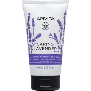 Apivita Caring Lavender Зволожуючий крем для тіла з ароматом лаванди для сухої та чутливої шкіри 150 мл