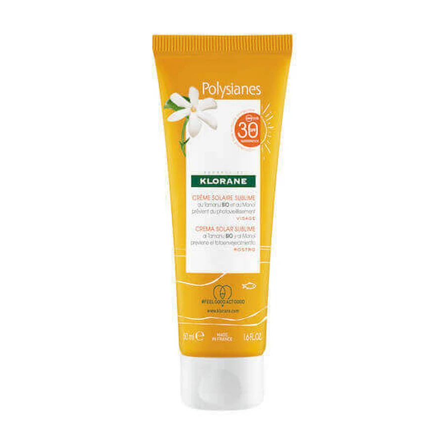 Klorane Polysianes Сонцезахисний гель для обличчя SPF30 50мл: ціни та характеристики