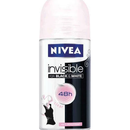 Nivea Invisible For Black & White Прозорий дезодорант-антиперспірант 48 годин у рулоні 50 мл: ціни та характеристики