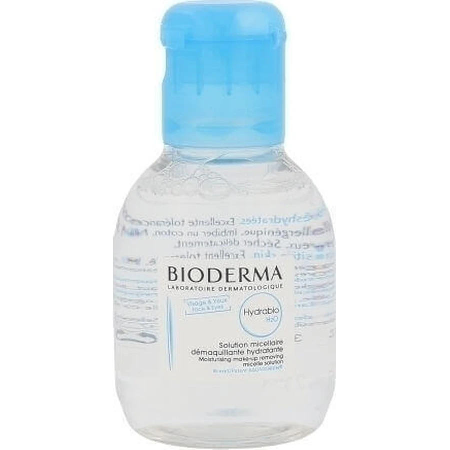 Міцелярна вода для зняття макіяжу Bioderma Hydrabio H2O Міцелярна вода для зняття макіяжу з обличчя та очей для шкіри, схильної до акне 100 мл: ціни та характеристики