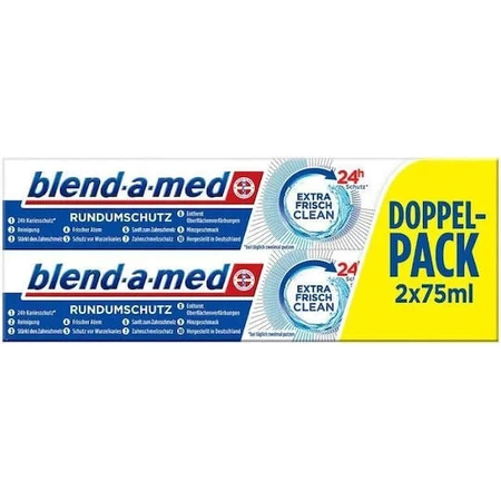 Зубна паста Blend A Med Extra Fresh Clean від карієсу 2х75мл: ціни та характеристики