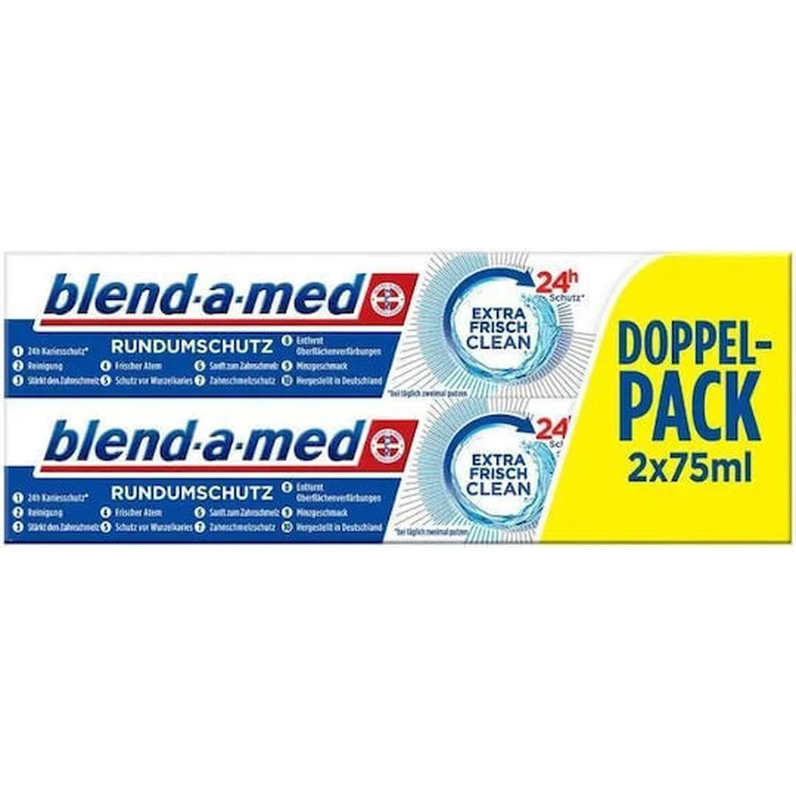 Зубна паста Blend A Med Extra Fresh Clean від карієсу 2х75мл: ціни та характеристики