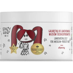 Hiskin Crazy Hair Желе для ламинирования волос со средней пористостью "вишня" 300 мл