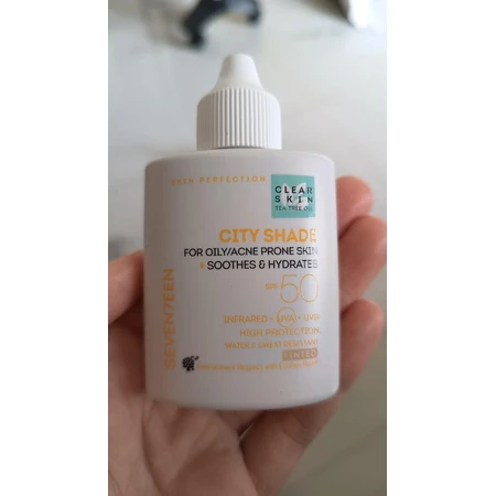 Сонцезахисний крем для обличчя Seventeen City Shade SPF50 з пігментом 35 мл: ціни та характеристики