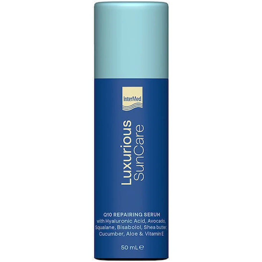 InterMed Luxurious Sun Care Q10 Сыворотка для лица после солнца с маслом ши и алоэ вера 50 мл: цены и характеристики