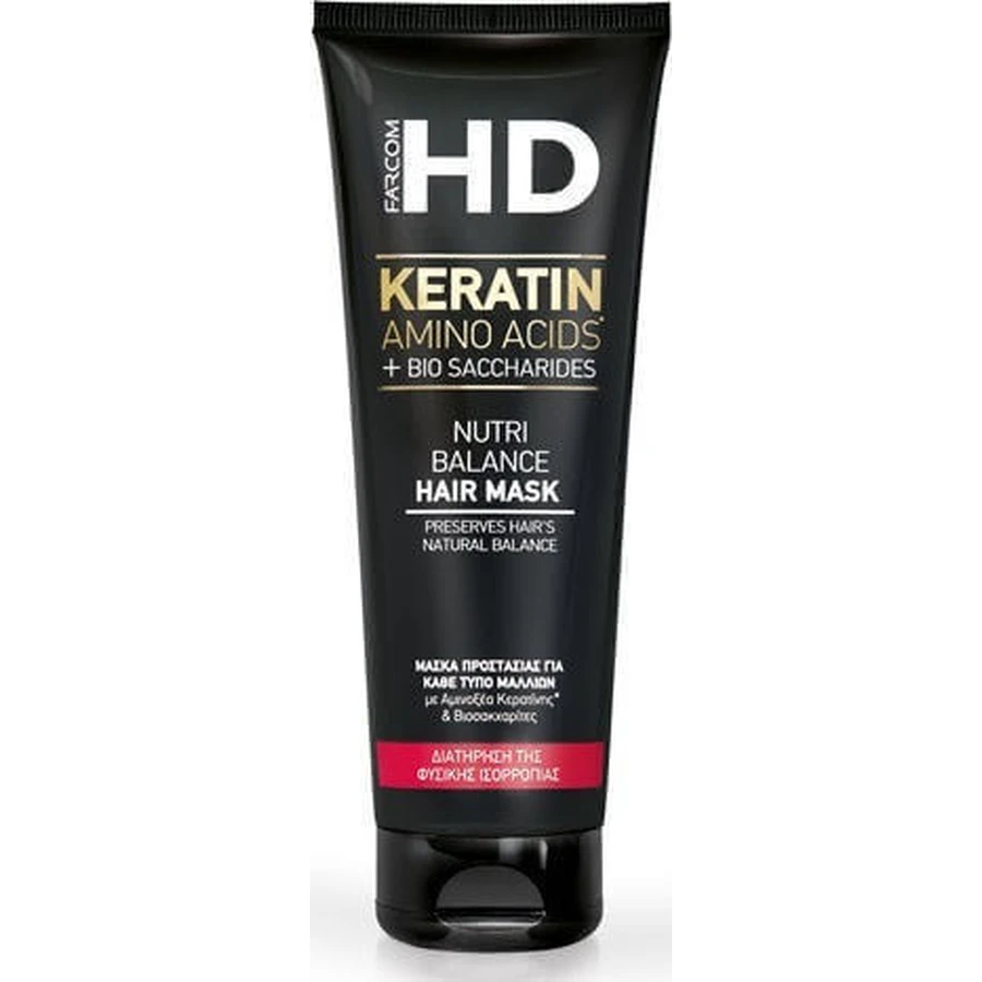 Farcom HD Keratin Keratin Nutri Balance Маска для волосся Відновлююча маска для волосся 250мл: ціни та характеристики