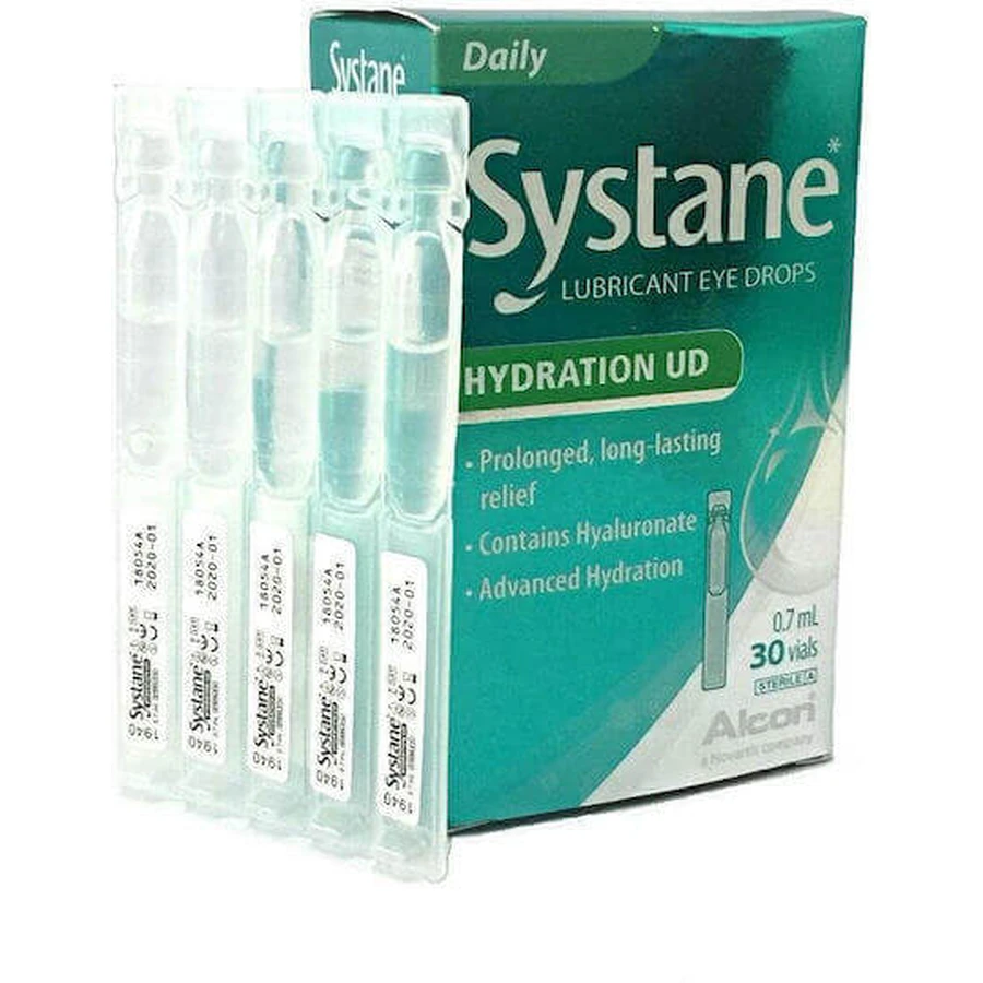 Systane Hydration UD Гиалуроновая кислота глазные капли 30x0,7 мл: цены и характеристики