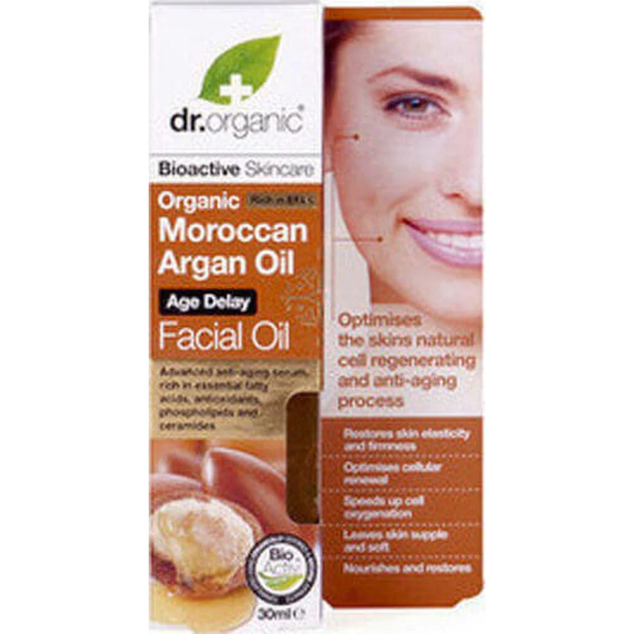 Dr.Organic Moroccan Bio Увлажняющее и увлажняющее масло для лица с аргановым маслом 30 мл: цены и характеристики