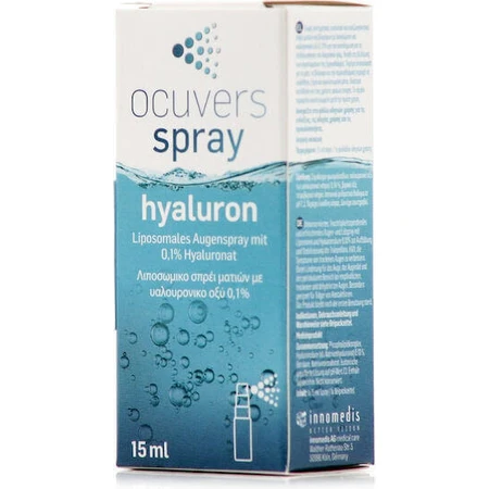 Ocuvers Ocuvers Hyaluron Гиалурон Гиалуроновая кислота Офтальмологический спрей для сухих глаз 15 мл: цены и характеристики