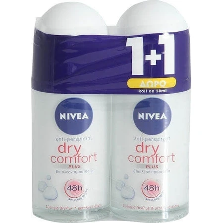 Дезодорант-антиперспірант Nivea Сухий комфорт 48 годин у рулоні 2х50мл: ціни та характеристики