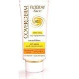 Coverderm Filteray Водостойкий солнцезащитный крем для лица SPF80 50 мл