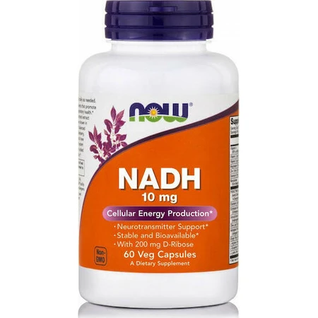 Now Foods NADH 10мг 10мг 60 рослинних капсул: ціни та характеристики