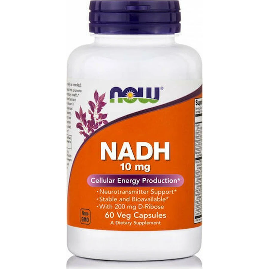 Now Foods NADH 10мг 10мг 60 рослинних капсул: ціни та характеристики