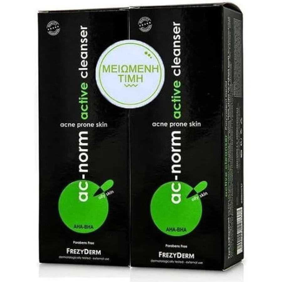 Frezyderm Ac-Norm Active Cleanser Рідкий засіб для вмивання обличчя для шкіри, схильної до акне, 2х200мл: ціни та характеристики