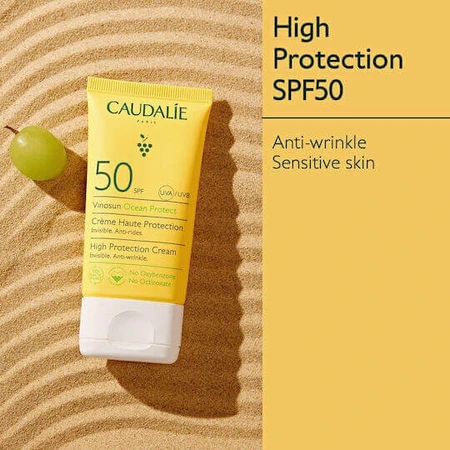 Сонцезахисний крем для обличчя Caudalie Vinosun SPF50 50 мл: ціни та характеристики