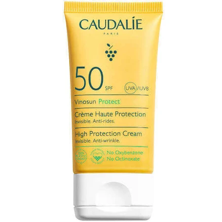 Сонцезахисний крем для обличчя Caudalie Vinosun SPF50 50 мл: ціни та характеристики