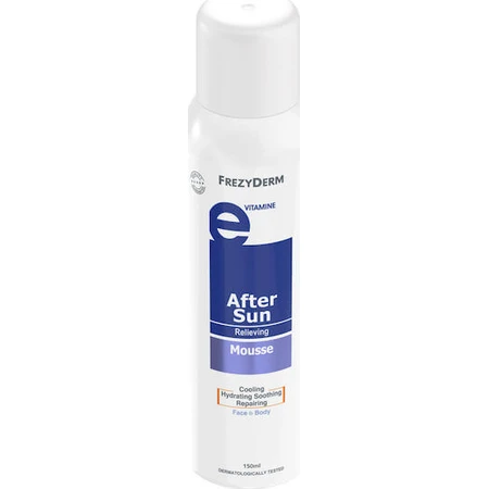 Frezyderm Mousse After Sun Заспокійливий мус для обличчя та тіла з пантенолом у формі спрею 150 мл: ціни та характеристики