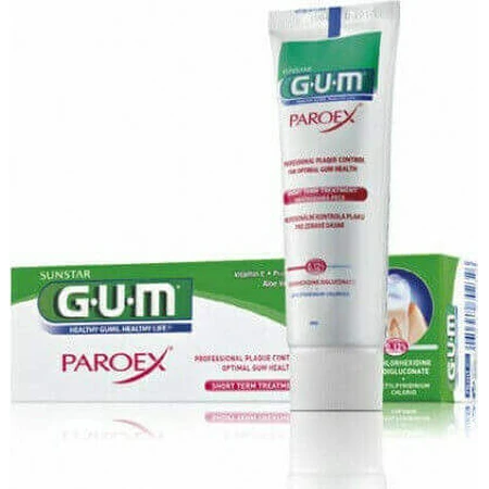Зубна паста GUM Paroex для чутливих зубів, зубного нальоту та пародонтиту 75мл: ціни та характеристики