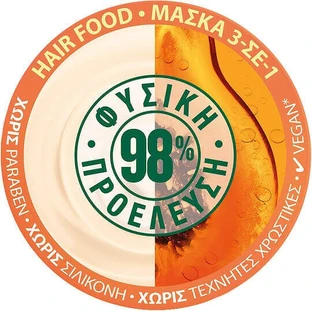 Garnier Фруктова папайя для волосся Живильна відновлююча маска для волосся 390 мл