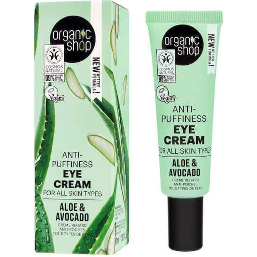 Organic Shop Aloe & Avocado Eye Cream with Aloe Vera 30ml: цены и характеристики