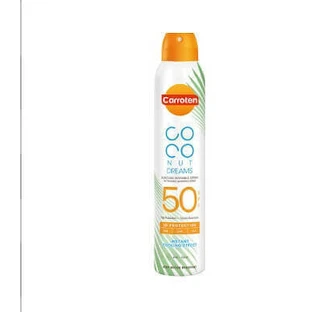 Морквяний кокос Coconut Dreams Сонцезахисний водостійкий спрей для тіла SPF50 200 мл