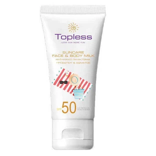 Topless Suncare Сонцезахисний крем для обличчя та тіла SPF50 30мл