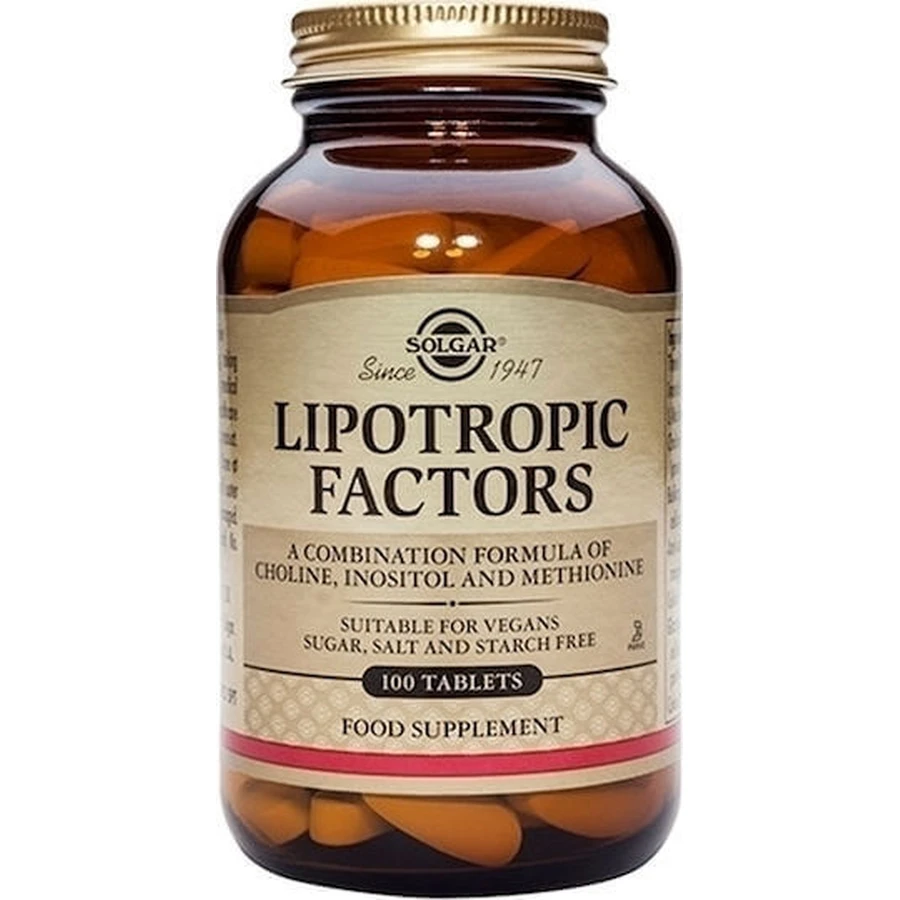 Solgar Lipotropic Factors with Flavour Unflavoured 100 tabs: цены и характеристики