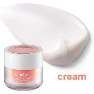 Денний крем для обличчя Clinea Reset n' Glow з SPF20 проти старіння та сяйва з ніацинамідом і пребіотиками 50 мл