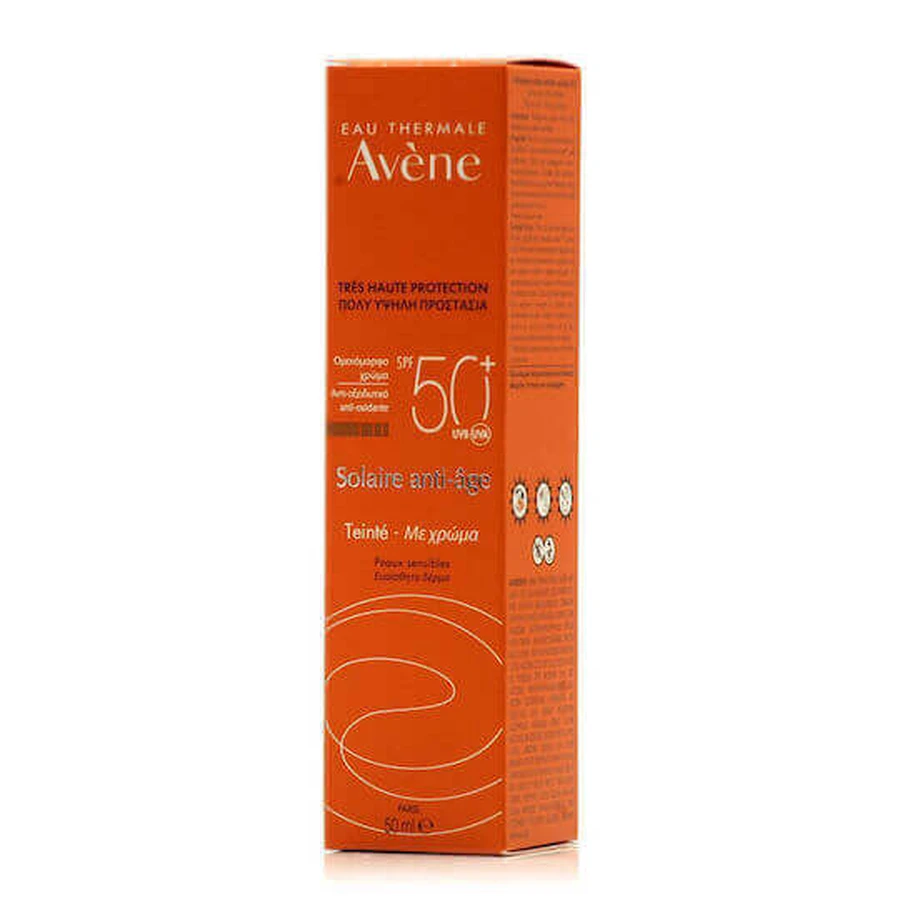 Eau Thermale Avène Водостойкий солнцезащитный крем для лица SPF50 с антивозрастным пигментом 50 мл: цены и характеристики
