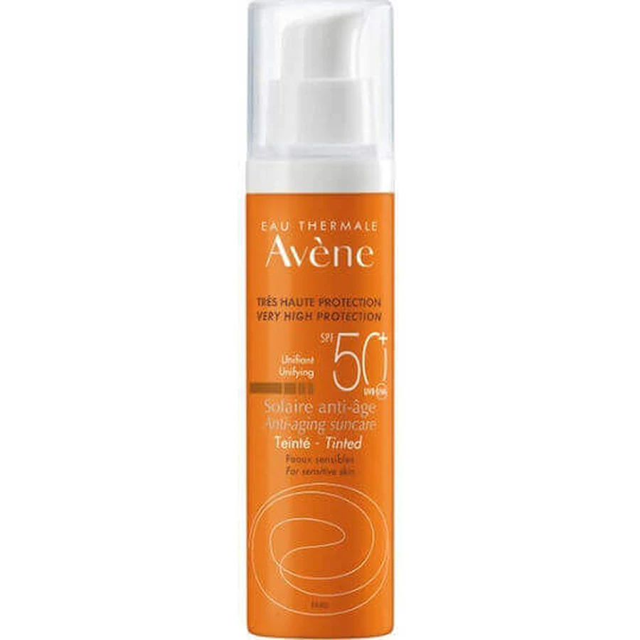 Eau Thermale Avène Водостойкий солнцезащитный крем для лица SPF50 с антивозрастным пигментом 50 мл: цены и характеристики
