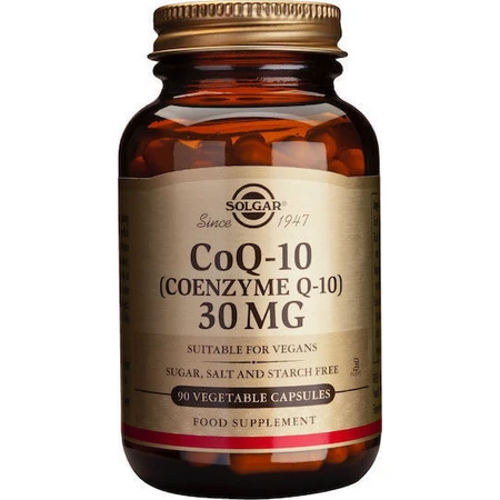 Solgar COQ-10 (Коэнзим Q-10) без глютена 30 мг 90 растительных капсул: цены и характеристики
