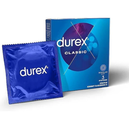Durex Prezervative Classic 3шт: ціни та характеристики