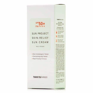 Спасибо фермеру Sun Project Sun Project Skin Relief Солнцезащитный крем для лица SPF50 50 мл